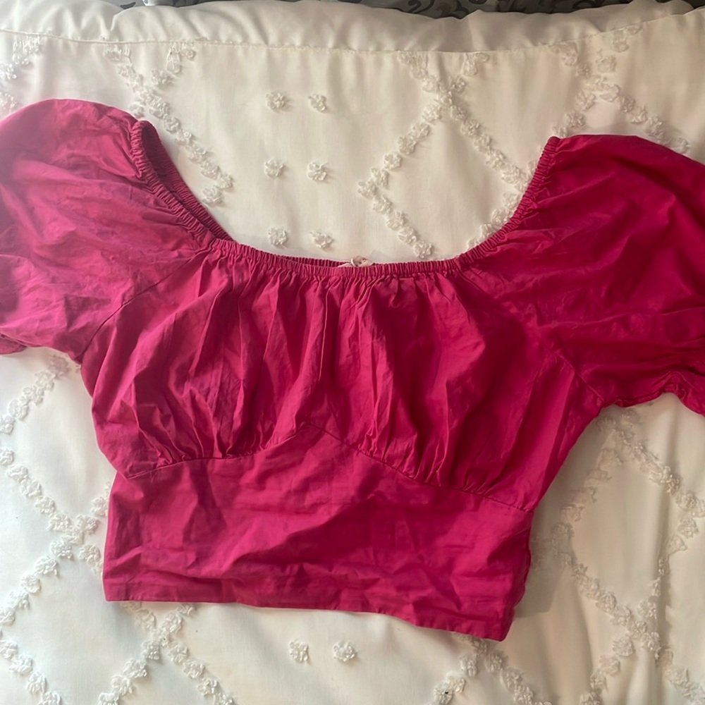 Sim and Sam pink top